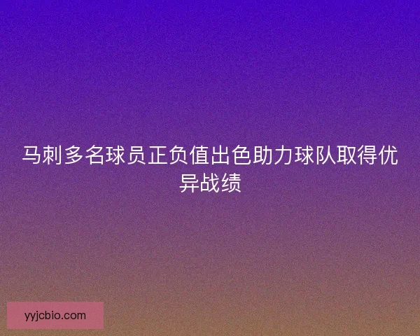 马刺多名球员正负值出色助力球队取得优异战绩